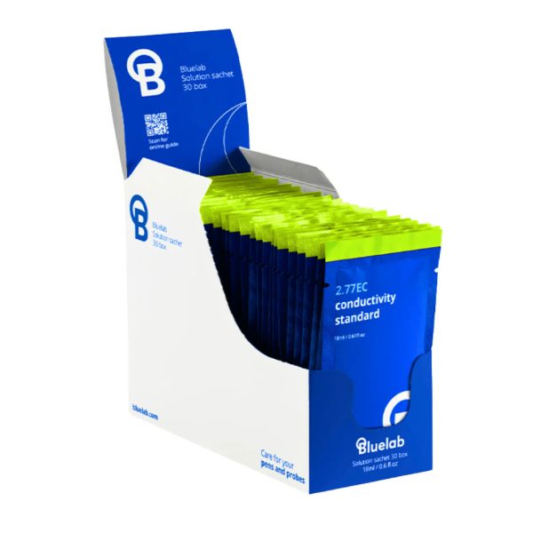 heavy duty bluelab calibration solution ph4 ph7 ec277 australia Bluelab Calibration Solution pH 4.0 7.0 & 2.77 EC | Hydroponic Calibration Sachets Australia Bluelab grow room climate control for high yield indoor plant growth image 1