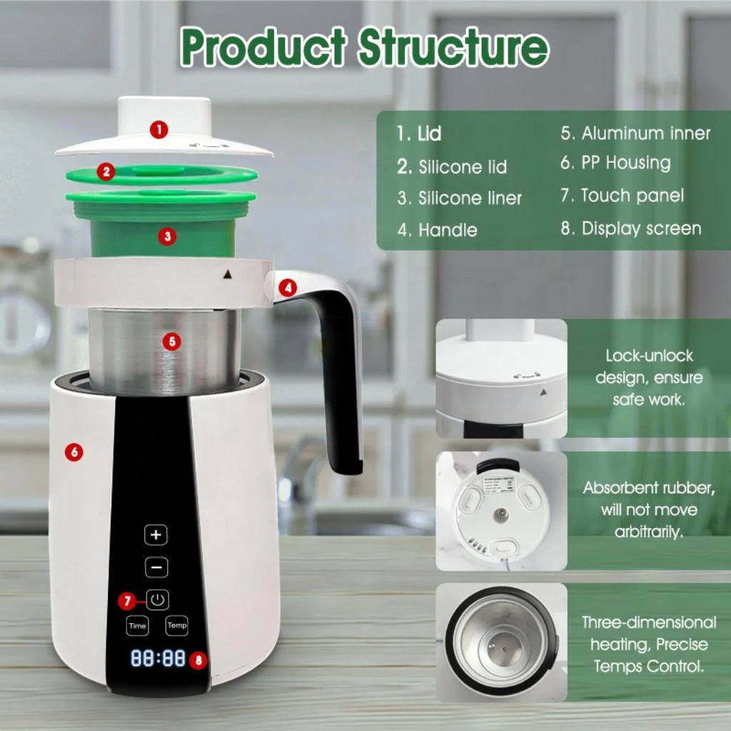 reflective decarboxylator oil infuser 1c precision Decarboxylator & Oil Infuser | 1°C Precision Botanical Infusion System Apex Grow grow tent ventilation setup for indoor propagation and flowering rooms image 2