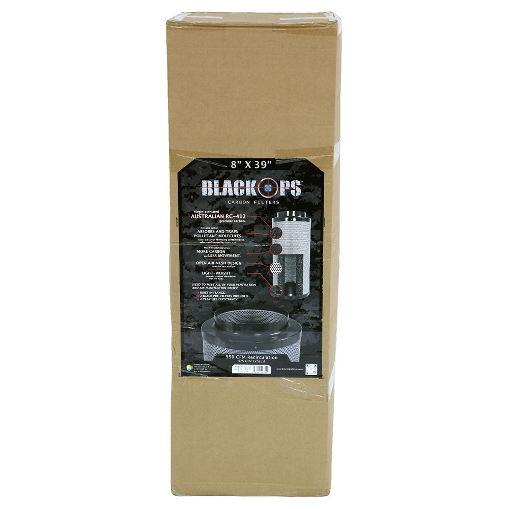hydroponic black ops australian rc412 activated carbon filter Black Ops® Carbon Filter. Australian RC 412 Virgin Activated Carbon for Hydroponic Odour Control Black Ops hydroponic gardening equipment for high yield indoor plant growth image 3