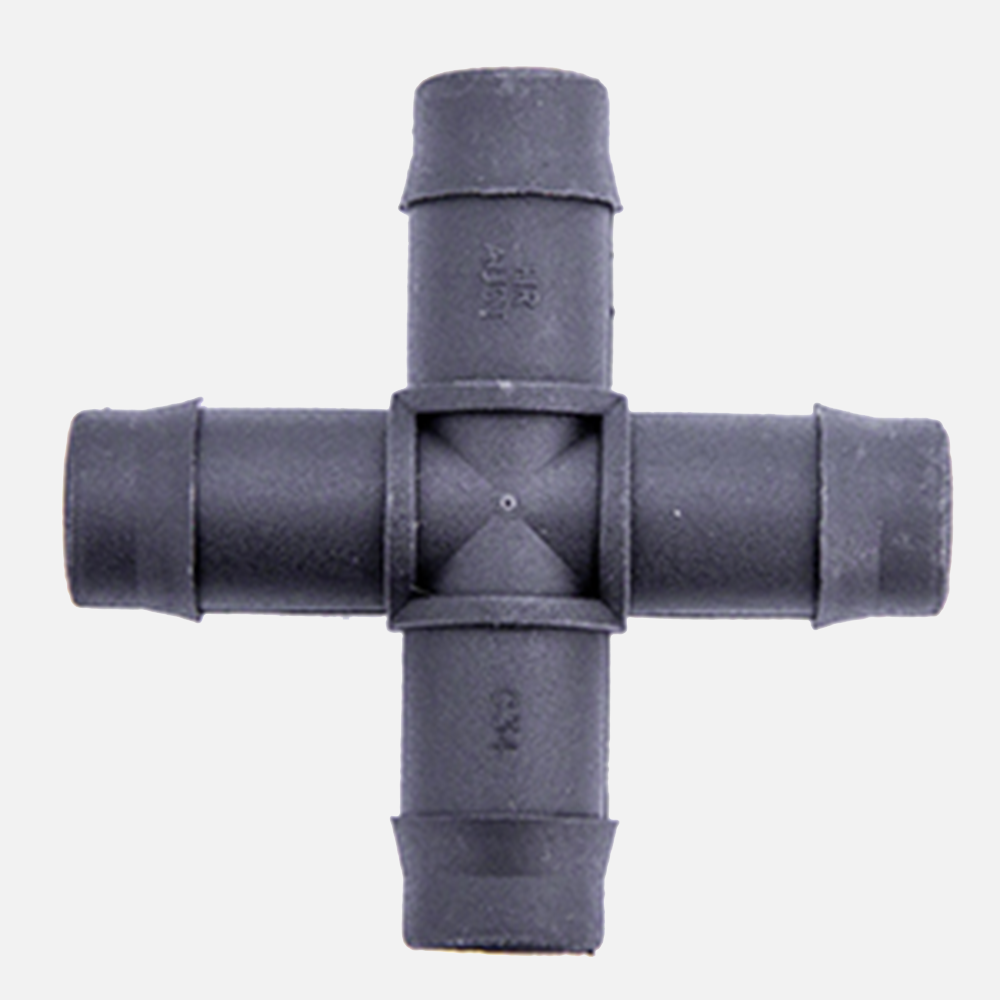 Generic Hydroponics Hydroponic Cross Pipe Fittings | 4mm–25mm Irrigation Cross Connectors Australia Hydroponic Irrigation Fittings Australia hydroponic grow equipment indoor gardening system