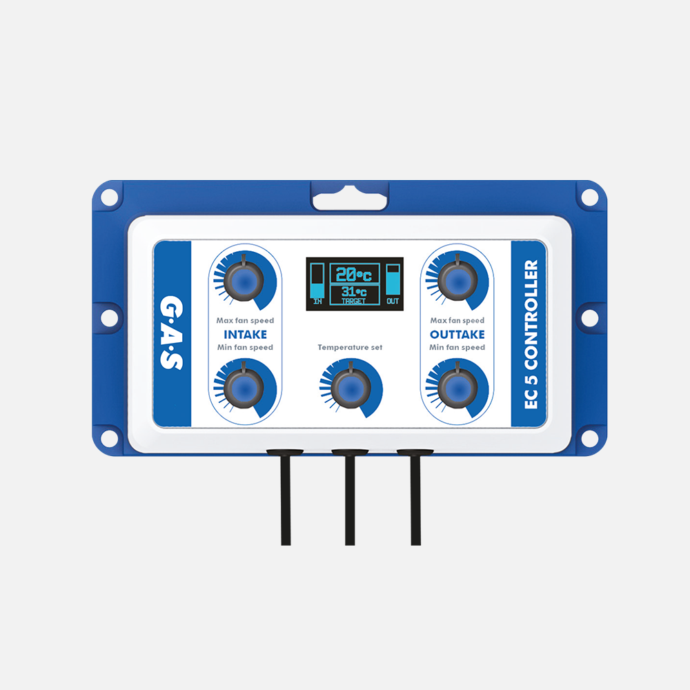 GAS GAS EC5 Fan Controller | Reactive Temperature Technology for EC Inline Fans Fan Controller Australia grow room ventilation inline fan airflow climate control hydroponics