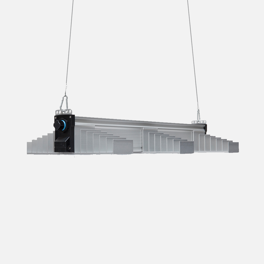 SANlight EVO Series commercial LED grow lighting — asymmetric optics and 3-year warranty
