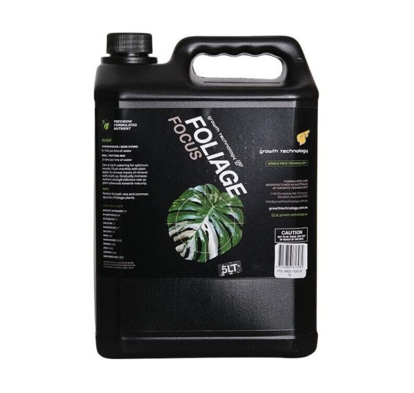 GT Foliage Focus nutrient solution for houseplants and tropical foliage Australia