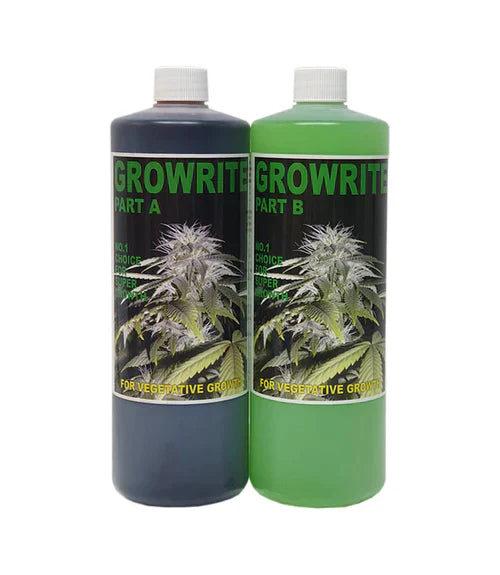 Growrite Growrite Veg A&B | 2-Part High Nitrogen Hydroponic Grow Nutrient Australia Hydroponic Nutrients Australia plant nutrient solution hydroponic feeding system high yield growth nutrients