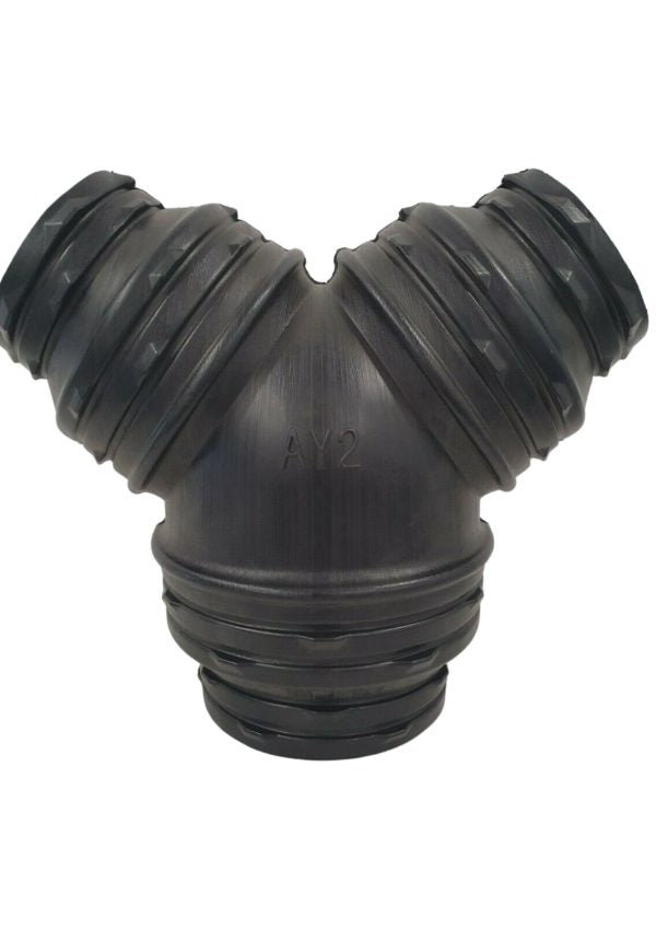 Apex Grow Stepped Y Duct Joiner | Hydroponic 3-Way Ventilation Connector Australia Hydroponic Ventilation Fittings Australia hydroponic grow equipment indoor gardening system