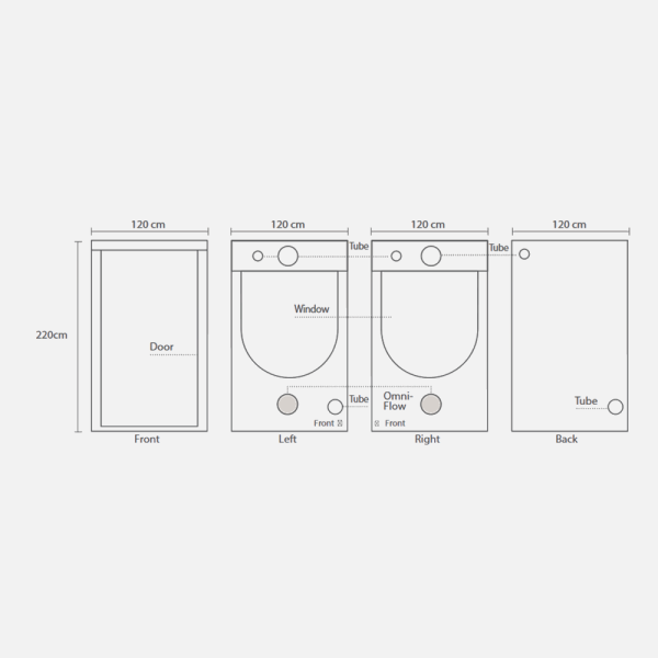 HOMEbox HOMEbox Ambient Q120+ | 120x120 Grow Tent for High-Yield Flowering Grow Tent Australia