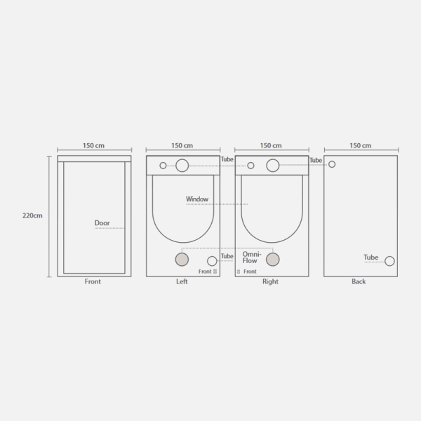 HOMEbox HOMEbox Ambient Q150+ | 150x150 Grow Tent for High-Yield Indoor Growing Grow Tent Australia