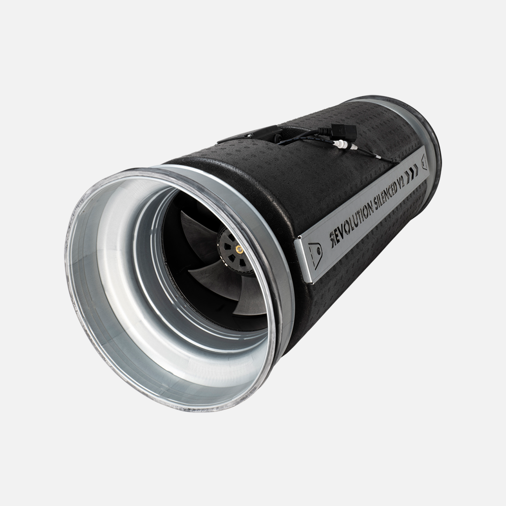 Systemair Revolution AC Inline Fan | Silent High-Pressure Grow Room Ventilation (150mm / 200mm / 250mm) Inline Ventilation Fan Australia grow room ventilation inline fan airflow climate control hydroponics