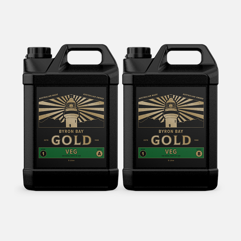 Byron Bay Gold Byron Bay Fruit Grow A+B | 2-Part Vegetative Hydroponic Nutrient Australia Hydroponic Nutrients Australia plant nutrient solution hydroponic feeding system high yield growth nutrients