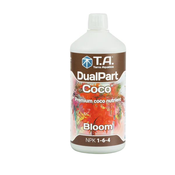 Terra Aquatica Terra Aquatica DualPart Coco Bloom 2-Part Flowering Nutrient for Coco Coir Australia Hydroponic Nutrients Australia plant nutrient solution hydroponic feeding system high yield growth nutrients