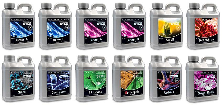CYCO Suga Rush ProKit contents, the ten bottles included with the kit