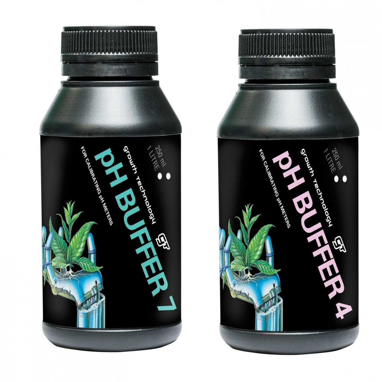 Apex Grow pH Buffer 4 & pH Buffer 7 | Precision pH Meter Calibration Solutions pH & EC Testing Australia hydroponic grow equipment indoor gardening system