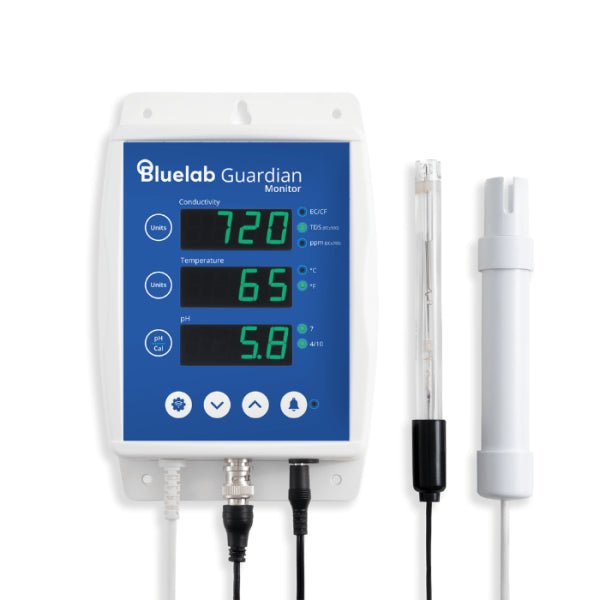 Bluelab Bluelab Guardian Monitor WiFi | pH EC Temperature Monitor Hydroponics Australia Hydroponic Monitoring Equipment Australia hydroponic grow equipment indoor gardening system