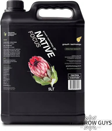GT Native Focus low-phosphorus liquid fertiliser for native Australian plants
