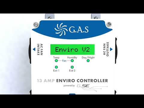 GAS GAS Enviro V2 Fan Controller | Closed-Loop Climate Automation for Hydroponic Grow Rooms Grow Room Controller Australia