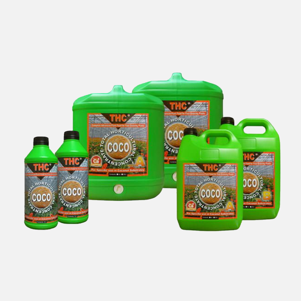 THC THC Coco A&B | High-Concentrate 2-Part Coco Coir Nutrient Australia Hydroponic Nutrients Australia plant nutrient solution hydroponic feeding system high yield growth nutrients